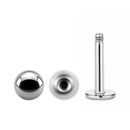 Titanium G23/ASTM F-136 Labret with Ball